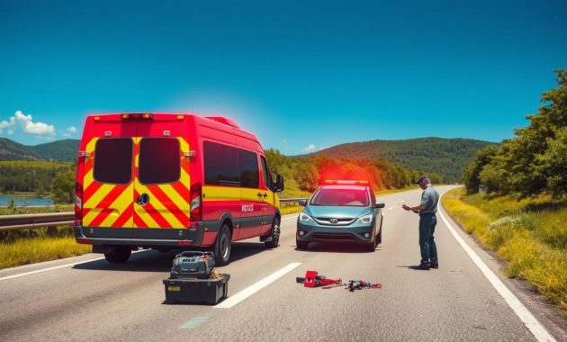 Emergency roadside assistance for car insurance